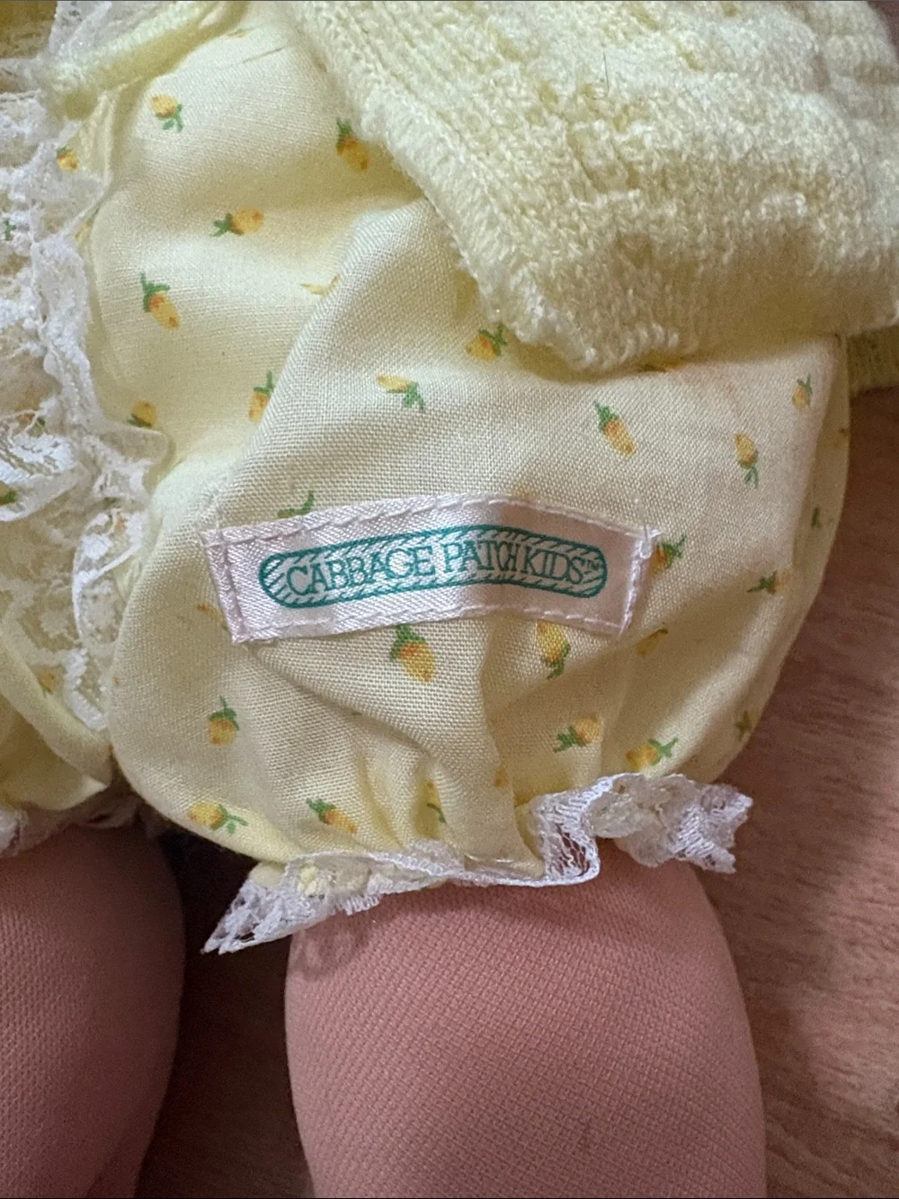 Cabbage Patch Kids Coleco 1984 - Head Mold #3 OG Coleco Outfit Blonde Yarn Hair